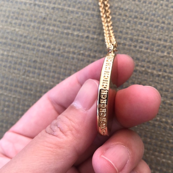NWOT Carolina Herrera red/gold necklace - Picture 3 of 5